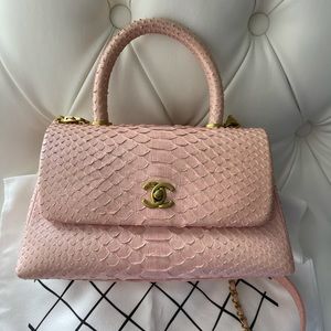 Chanel bag python skin